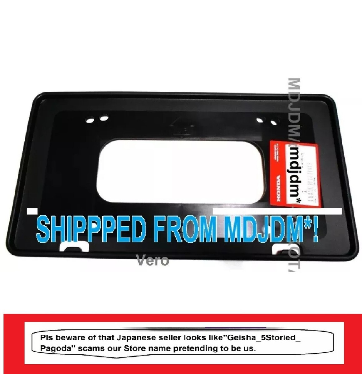Honda OEM HONDA License Plate Holder Civic DC2 Prelude Fit EF EG