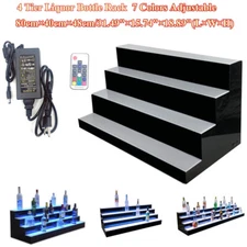 31-Inch Liquor Bottle Stand LED Lighted Illuminated Liquor Bottle Display Shelf