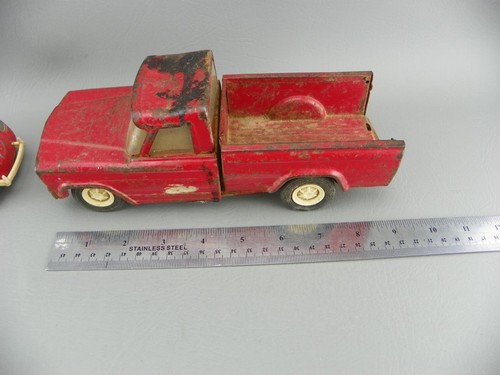 Vintage Hubley Pressed Steel VW Bug Tonka Jeep Pickup Truck Parts or Restoration - Picture 6 of 11