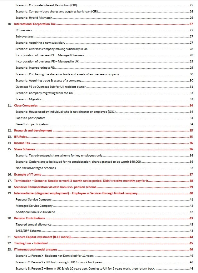 Business Planning Taxation BPT Notes (Achieved 89%) - ICAEW ACA Professional Lvl — 第 3/4 张图片