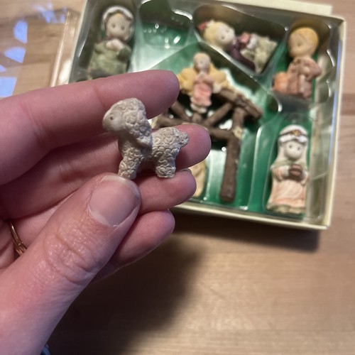 Vintage Christmas House Nativity Set Miniature 8pc Mini Scene Figures Greenbrier - Picture 7 of 7