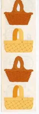 Vintage Mrs Grossman's Grossmans Stickers~ Easter Baskets 15 Full Strips