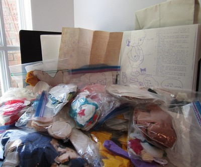 Large lot Carolyn DeAngelis ornaments instruction sheets binder and felt pieces