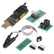 SOIC8 SOP8 Flash Chip IC Test Clips Socket Adpter CH341A USB Programmer Module