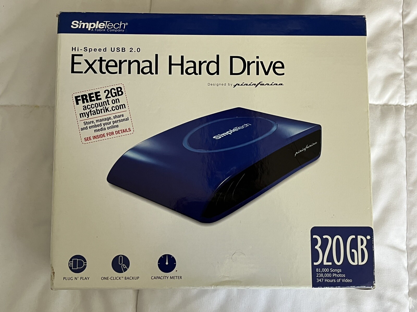 SimpleTech External Hard Drive High Speed USB 2.0 / 320GB-image