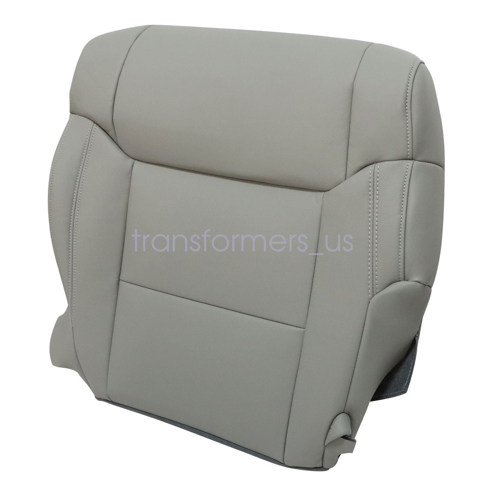 For 2014 to 2020 Toyota Tundra Driver Bottom Replacement Leather Seat Cover Gray