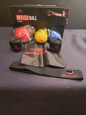 Boxing Reflex Ball for Adults & Kids Training Set of 3 Reflex Balls- Damaged Box