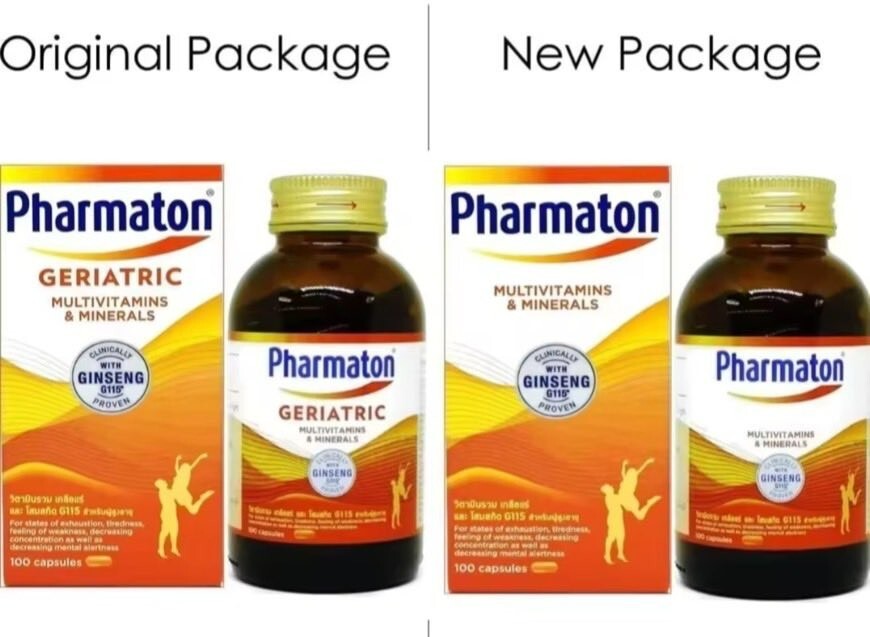 GERIATRIC PHARMATON Multi Vitamins Mineral Ginseng Extracts G115