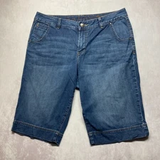 Jag Jeans Skimmer Shorts Capri Size 16 Blue Denim