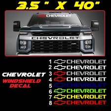 Chevrolet Windshield Sticker Red Logo Vinyl Decal American Muscle Truck Us Chevrolet Windshield Sticker Red Logo Vinyl Decal American Muscle Truck Us