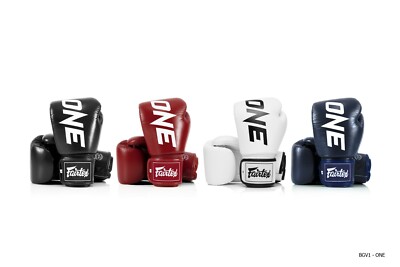 one championship ×Fairtex ボクシンググローブ 14oz ONE x Fairtex Tight-Fit Boxing Glove (White) | ONE