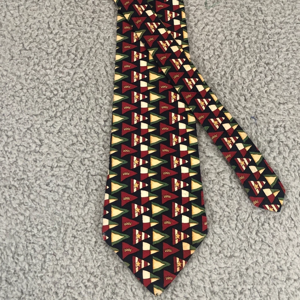 Галстук Tommy Hilfiger с морскими флагами тема 58 дюймов 100% шелк многоцветный галстук - Изображение 2 из 4