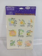 Vintage Hallmark Heartline Sticker Pack- 4 Sheets - Encouragement Stickers New 