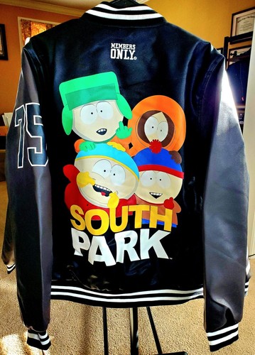NEW Members Only South Park Faux Leather Coat Jacket Size Medium M - Picture 2 of 7