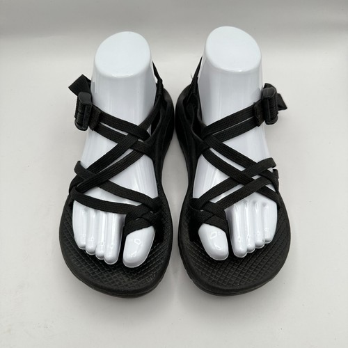 Sandalias Chaco para mujer talla 7 negras clásicas con tiras transpirables senderismo al aire libre - Imagen 4 de 11