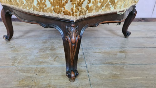 Armchair In Walnut Original And Intact From The 1900s Good Condition - Picture 8 of 13