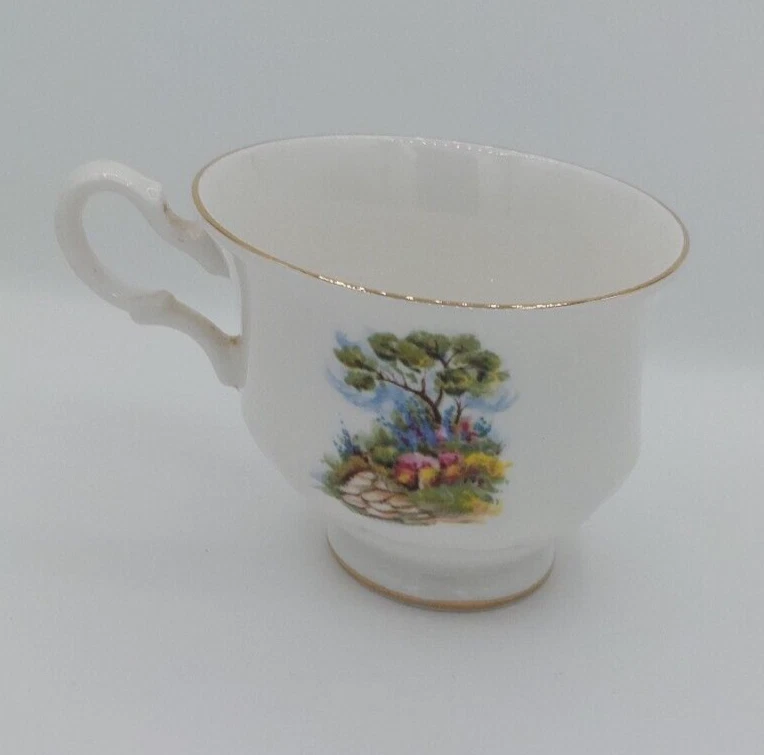 Queen Anne Vintage Tudor Cottage Pattern Tea Cup Trio Pattern no 8677 - image 4 of 4