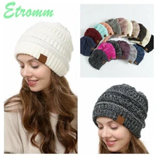 Men Women Knit Slouchy Baggy Beanie Oversize Winter Hat Ski Fleece Slouchy Cap