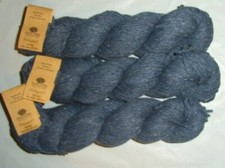 Lot of 3 Skeins Knit One Crochet Two Allagash Yarn,100g, Tweed, 654 Blueberry