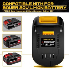 Battery Adapter For Bauer 20v Battery Converter to for Dewalt 18v 20v Power Tool
