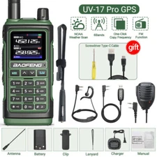 1X BAOFENG UV-17 PRO TRI BAND WALKIE TALKIE VHF/UHF COPY FREQUENCY HAM RADIO KIT