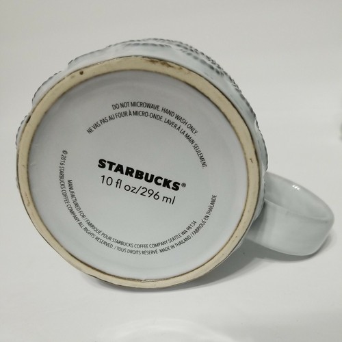 Starbucks Cup Mermaid White With Gold Scales Mug 10 oz Anniversary 2016 Scales - Picture 7 of 9