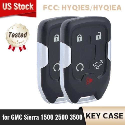 5 Button Remote Key Fob Case Cover For Chevy Silverado 1500 2500 3500 2019 2020 - Foto 2