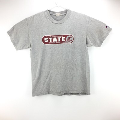 Vintage 90s Champion Washington State University Cougars T Shirt Size Large Ebay