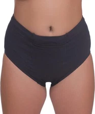 Underworks Vulvar Varicosity & Prolapse Support Black Brief Size Medium