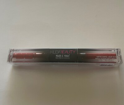 HUDA Beauty Matte & Metal Melted Shadows Hot Sauce & Cherry Soda New in Box