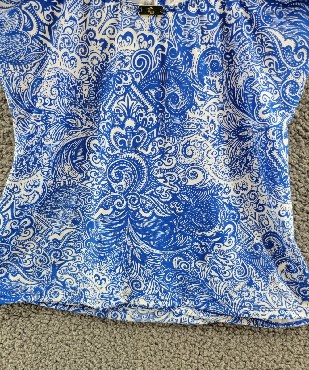 Ralph Lauren Artisanal Woodblock Surplice Camikini Top Ralph Lauren Artisanal Woodblock Surplice Camikini Top