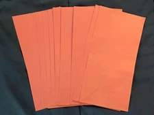 10 Blank Pink Party Gift Bags 10.5 X 5 X 3 1/4" *NEW/Open Bag* lll1