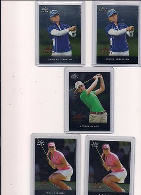 2011 Leaf Metal Lorena Ochoa Leaf Limited Black Border Card M-LO1, BV $8