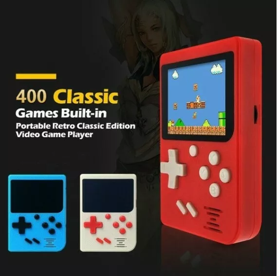 Pocket Handheld Retro Game Console Red