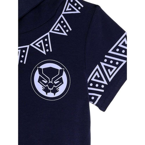 Disney Girls Black Panther Dress Costume Hoodie Halloween 6 6X 7 8 10 12 Wakanda - Picture 2 of 4