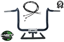 KST Kustoms Satin Black 16" PreWired Mayhem Bagger Handlebars For 14-23 Harley