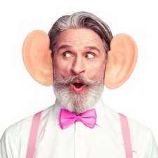 Jumbo Fake Ears Giant Pig Ears Silicone Ear Model Costume Pig Ears Headwear