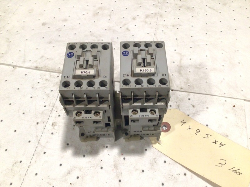 Allen Bradley 100-C16D*01 Series B Contactor 30 A (LOT OF 2)