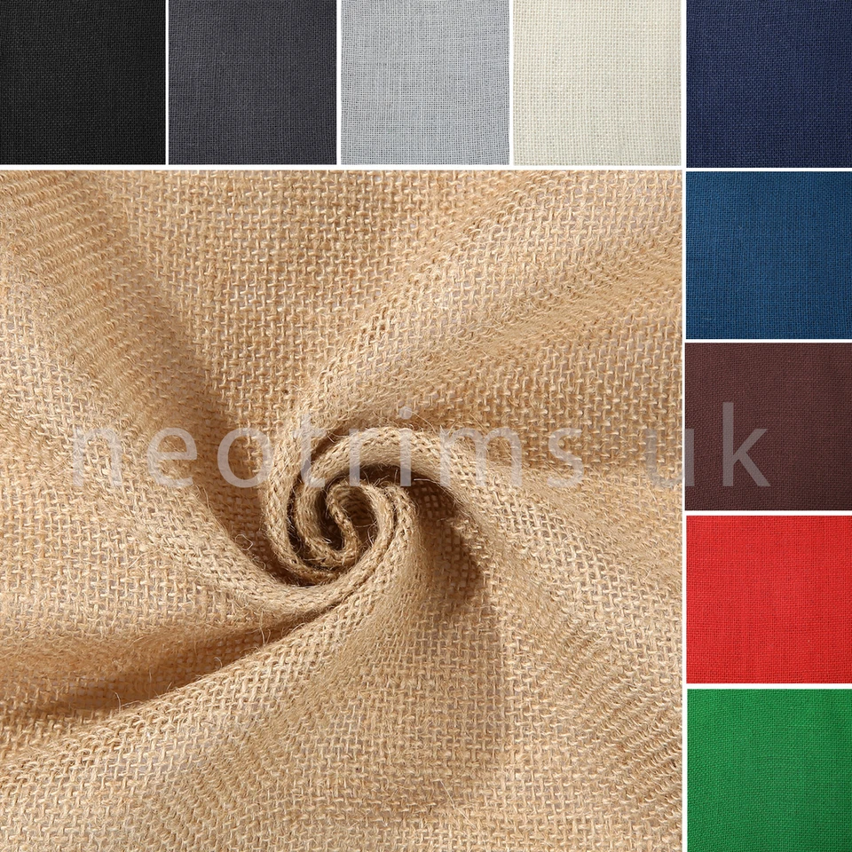 Tissu de toile de jute teint, 8 couleurs de 60 pouces de tapisserie d'ameublemen - Photo 1/4