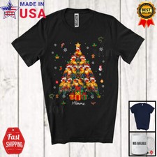 Custom Name Sun Conure Christmas Tree; Awesome X-mas Lights Santa Bird T-Shirt