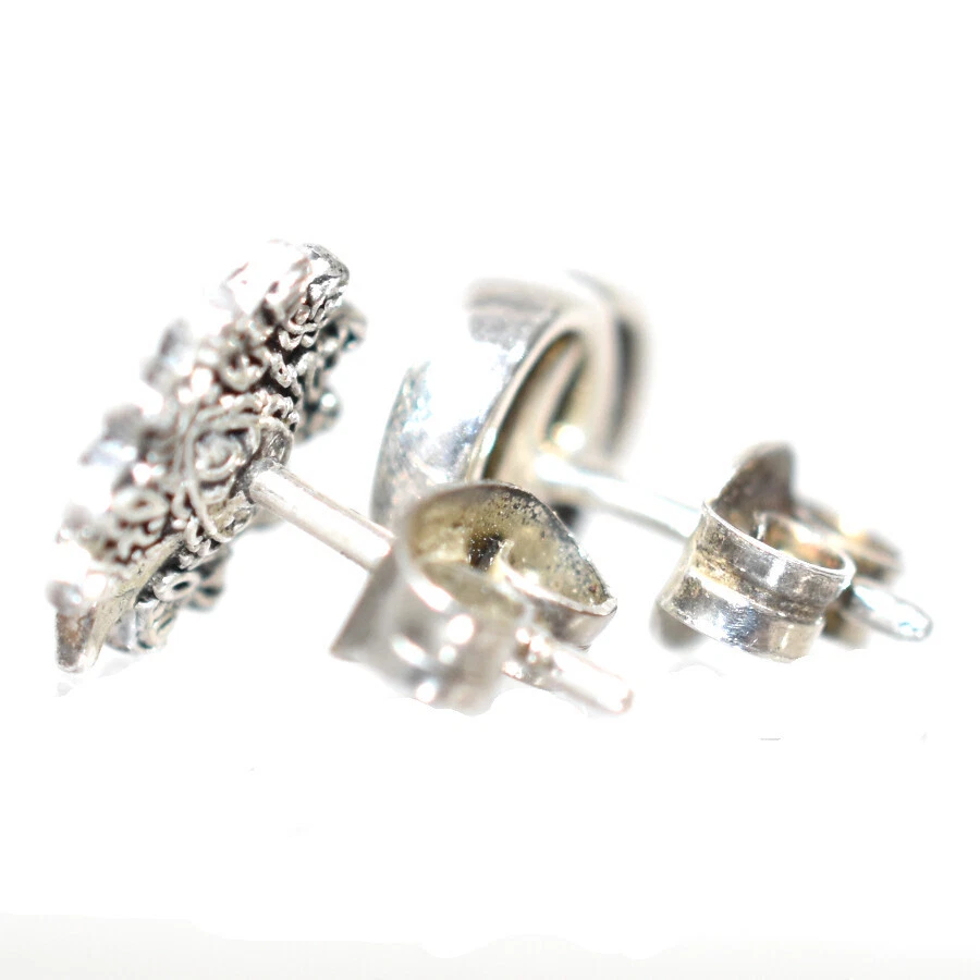 Boucles d'oreilles GUCCI GG fleur de marmont SV925 argent accessoires femmes 1 cm x 1 cm
