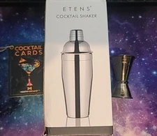 Cocktail Making Bundle_Modern Mixology Cocktail Cards_Measuring Cup Etens Shaker