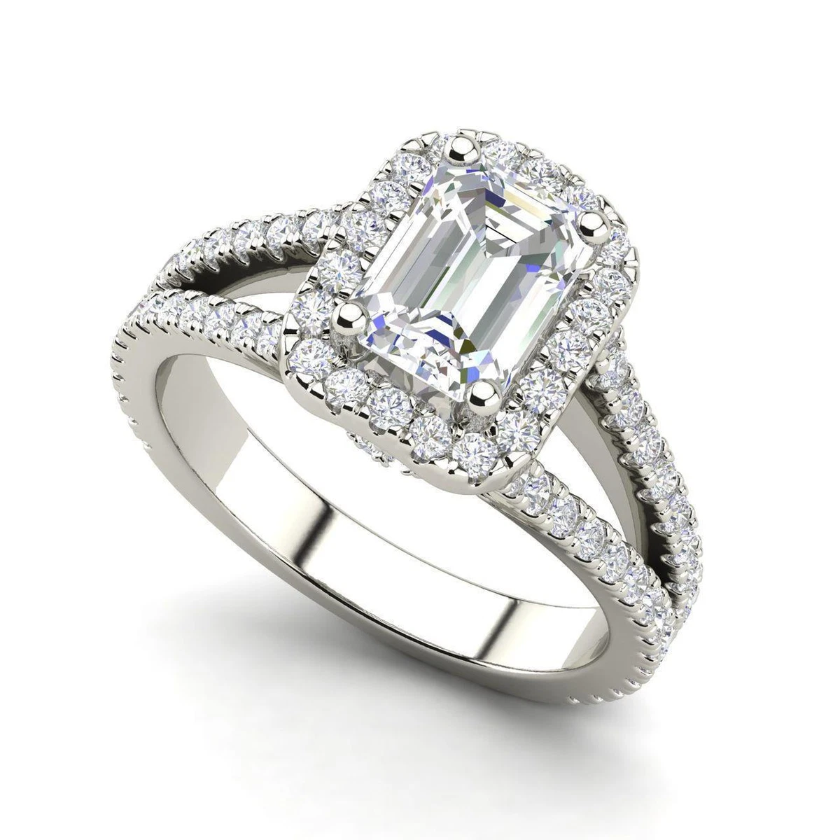 1.4 carat emerald cut diamond online