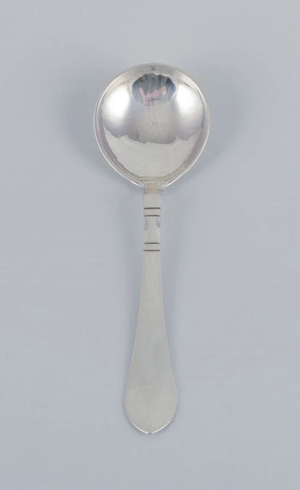 Georg Jensen "Continental", cuchara caldo plata de ley. Sello 1933-1944. Foto 2 de 4