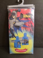 DC The Batman Cartoon Boys Size Medium Large Rain Slicker Size M/L NIP Sealed