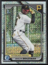 2024 Bowman Chrome Bralyn Brazoban BCP-224 1st Mojo Refractor Pittsburgh Pirates
