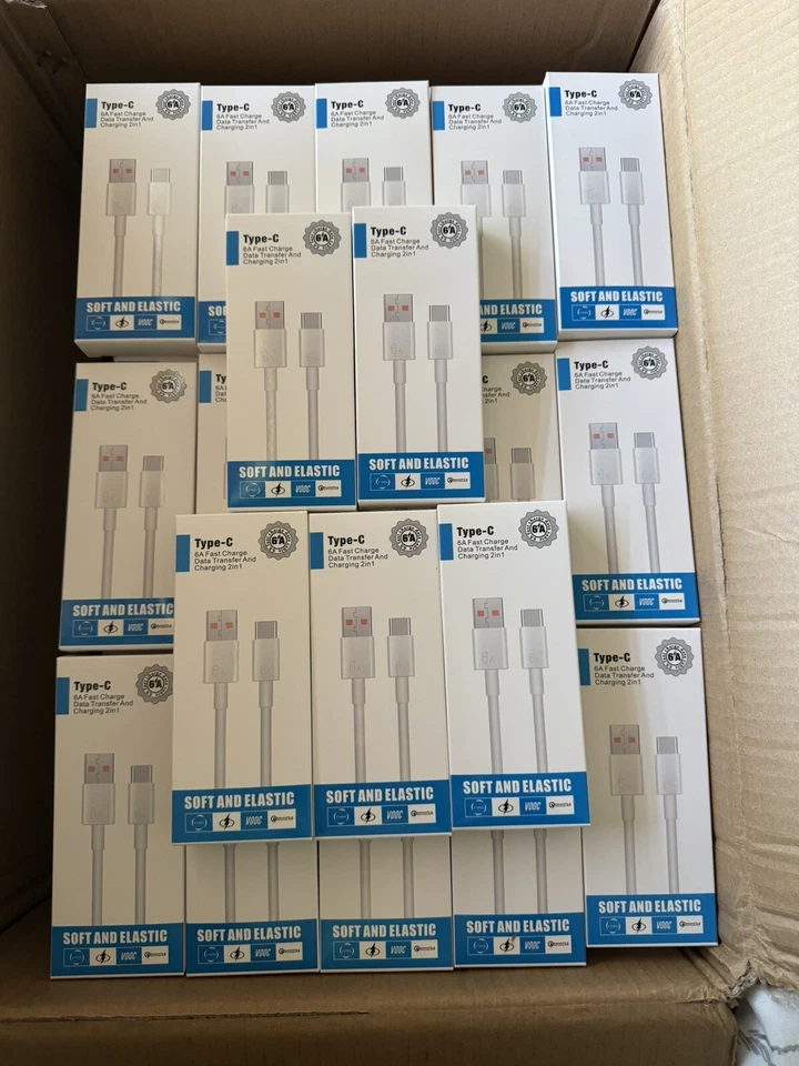 Lot Of 20 Type C Charger Cable Lot Fast Charging for Android Phones Tablets - 2M - Image 2 of 4