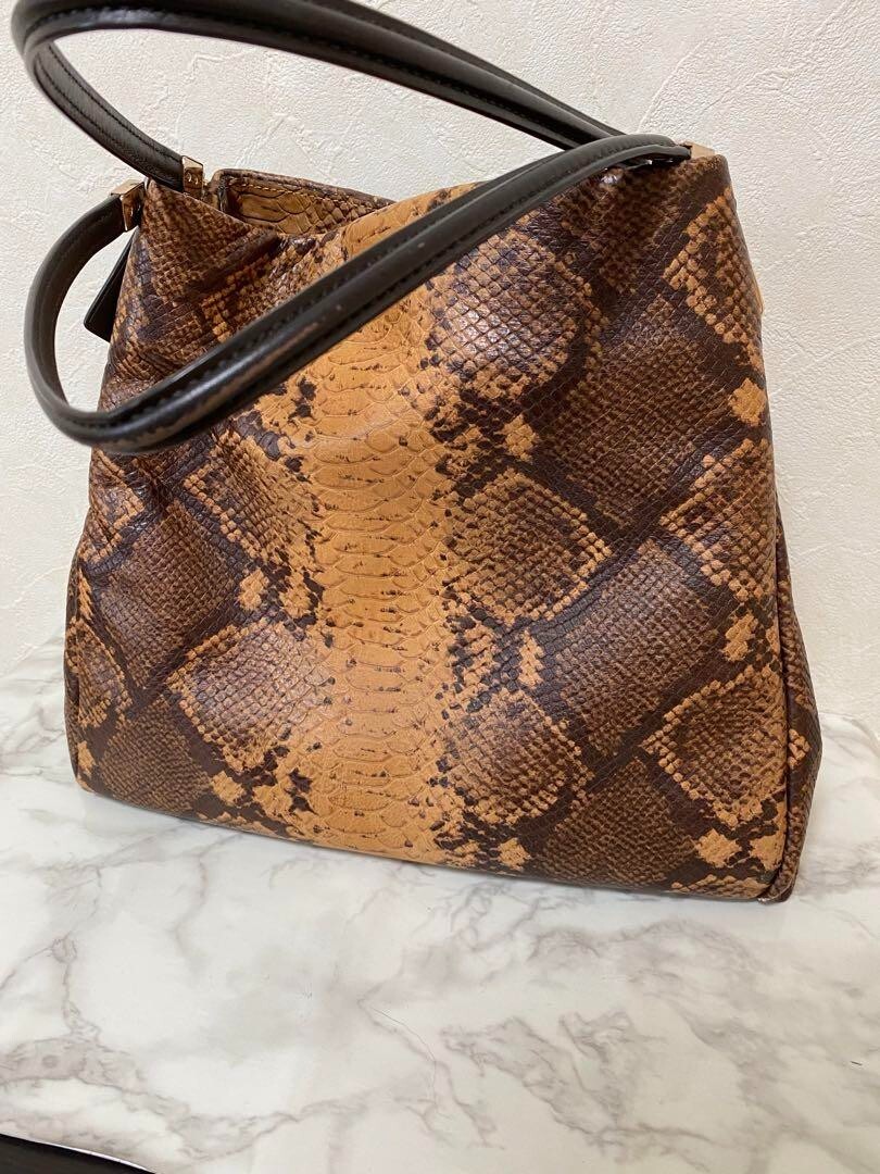 COACH Shoulder bag Python pattern bag hand Bag 11… - image 2