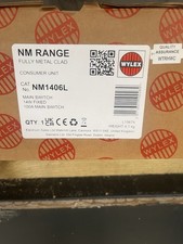 Wylex NM1406L Amendment 3 Metal Clad 14 Way Consumer Unit with 100A Main Switch