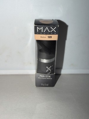 Max Factor Pan-Stik Makeup New in Package Medium 109 Beige Original Very Rare